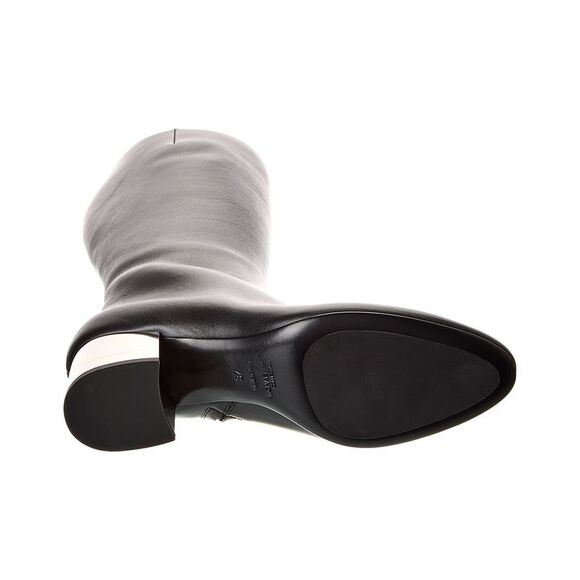 Michael Kors Collection Ali Runway Leather Long Boot, Black - Picture 4 of 5